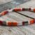 oranje, rood, zalm, ecru, zilver